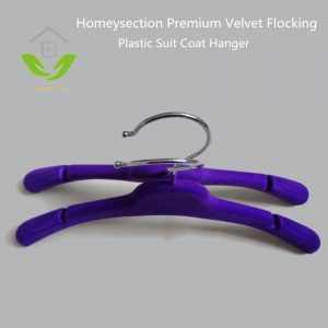 HSPLT283008V Plastic Velvet Coat Hanger