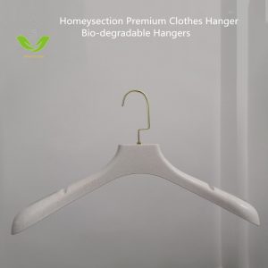 HSBDT8208 Bio-degradable Hangers Antislip, White-grey